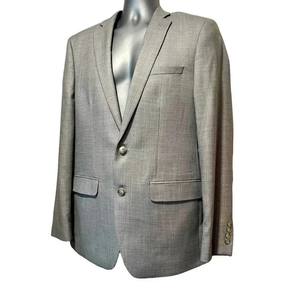 Van Heusen Other - NWOT Van Heusen Flex 40R Mens Slim Fit Gray Sport Coat Blazer Jacket